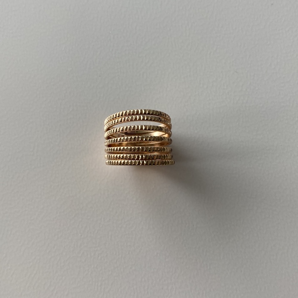 Gold cuff ring